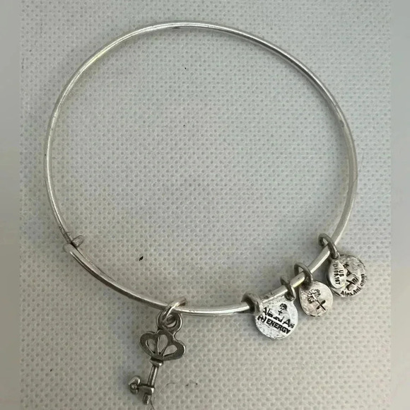 Alex and Ani | Skeleton Key charm bracelet. - Picture 2 of 12